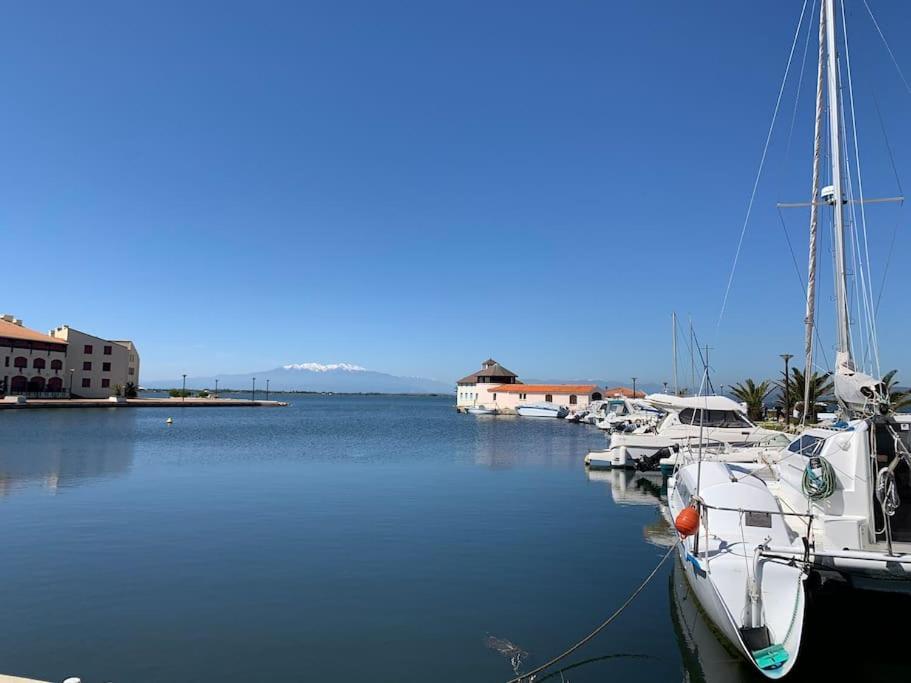 T2 Neuf + Bateau / Piscine Super Infrastructures Apartman Le Barcarès Kültér fotó