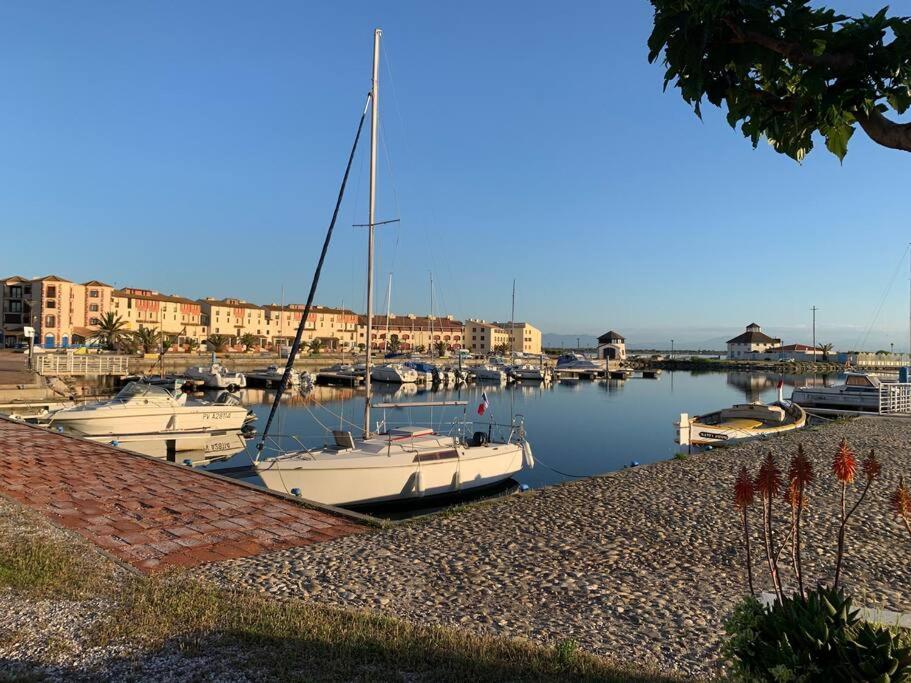 T2 Neuf + Bateau / Piscine Super Infrastructures Apartman Le Barcarès Kültér fotó