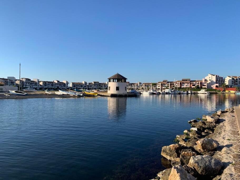 T2 Neuf + Bateau / Piscine Super Infrastructures Apartman Le Barcarès Kültér fotó