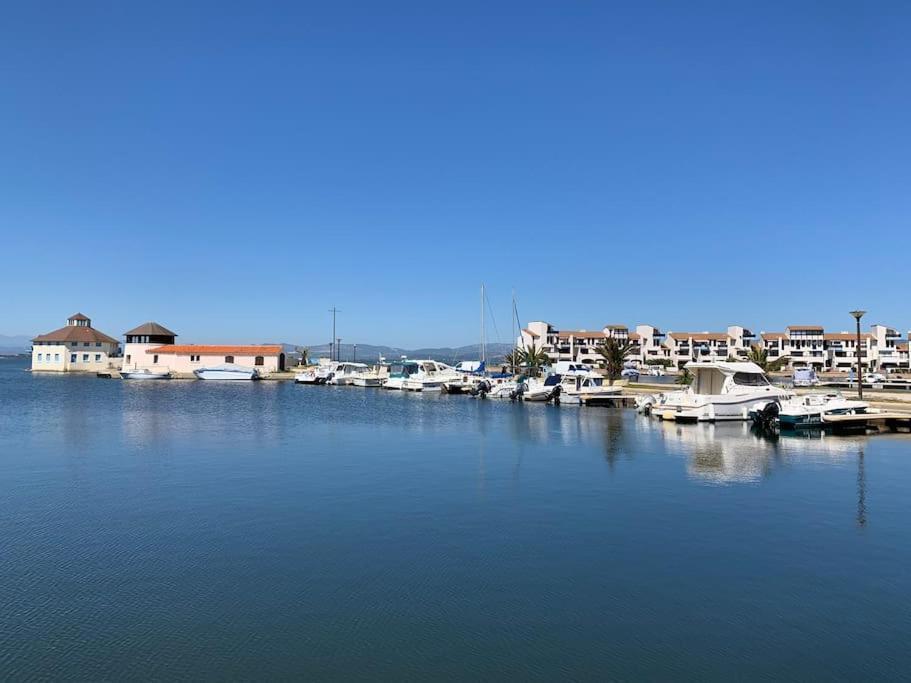 T2 Neuf + Bateau / Piscine Super Infrastructures Apartman Le Barcarès Kültér fotó